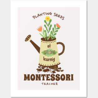 Montessori Teacher Gardening Quote Posters and Art